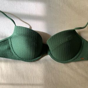 PINK Crinkle Push-Up Bikini Top